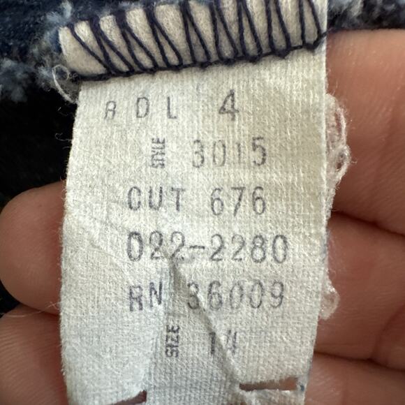 Vtg Calvin Klein Size 14 Denim Midi Skirt High Waist 5 Pockets 32” Waist - Picture 4 of 4